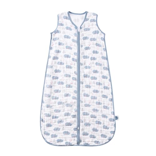 TADO MUSLIN Baby Sleep Sack 2-4 T Boys & Girls Wearable Blanket 100% Organic Cotton 0.5 TOG Toddler Sleeping Sack 2- Way Zipper X-Large