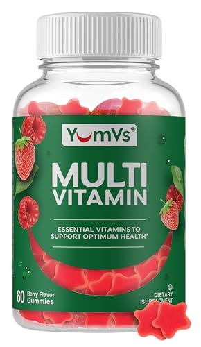 YumVs Complete Multivitamin and Multimineral for Adults Jellies, Raspberry, 60 Count