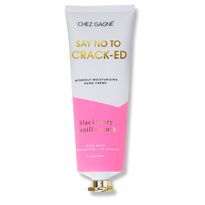 Chez Gagné Intensely Moisturizing Vegan Hand Cream (3.4oz) Jojoba Oil Cocoa Butter- Non-Greasy, Fast-Absorbing, Made In US - Say No To Crack-ed - Hand Crème (3.4oz, Blackberry Vanilla Musk)