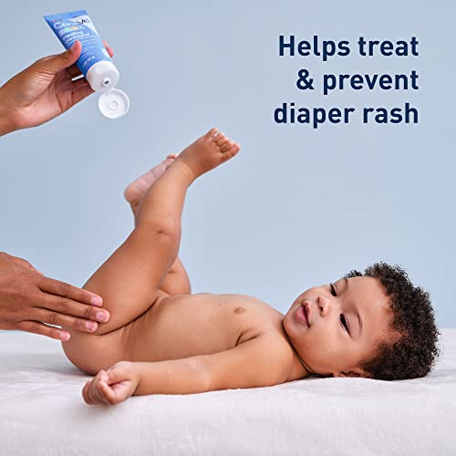 CeraVe Diaper Rash Cream, Baby Healing Ointment for Extra Dry, Cracked Skin, Diaper Cream with Ceramides & Vitamin E, Lanolin, Fragrance, Paraben, Dye, Phthalates & Sulfate Free, 3 Ounce