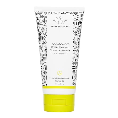 Drunk Elephant Mello Marula Cream Cleanser - 150 ml/5 fl oz - Calming Face Wash - Clean Clinical Skincare - Cruelty-Free - Dermatologist-Tested - Free of Essential Oils, Silicones, and Fragrance
