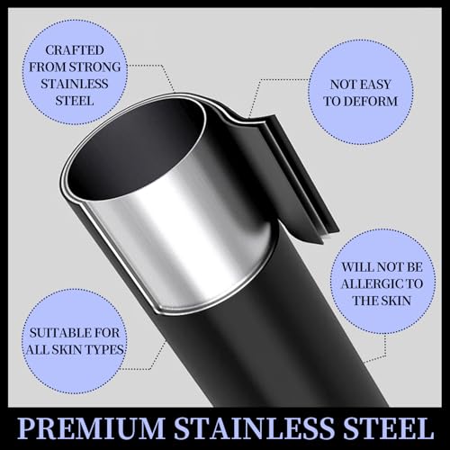 Teenitor Blackhead Remover Tools, Pimple Popper Tool Kit, Ingrown Hair Tweezers, Precision Tweezers, Surgical Grade Blackhead Extractor Pimple Extractor, Black