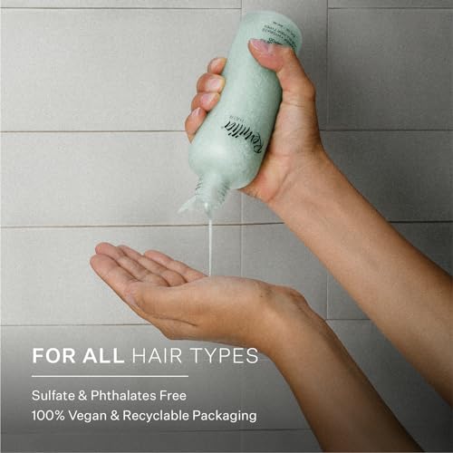 REMILIA Rosemary Oil Shampoo - All Natural Shampoo with Avocado Oil & Green Tea Extract for Damaged, Dry Hair - Green Goddess, 300 ml