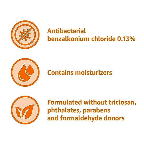 Amazon Basics Antibacterial Liquid Hand Soap Refill, Light Moisturizing, Triclosan-Free, Citrus, 50 Fl Oz (Pack of 1) (Previously Solimo)