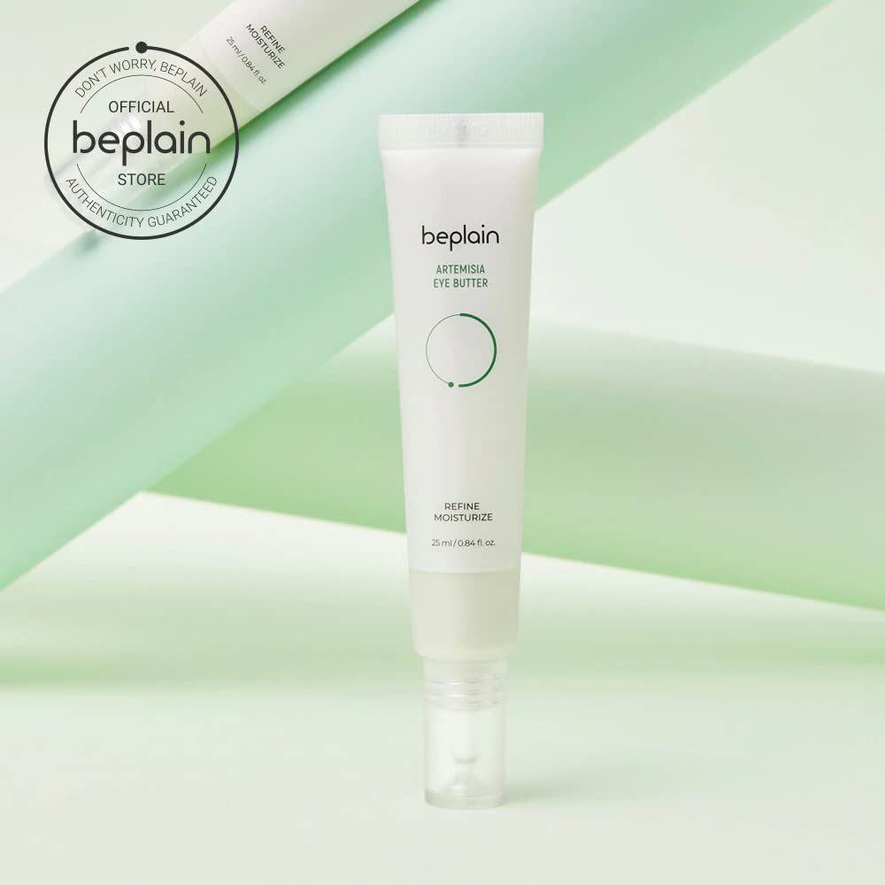beplain Artemisia Eye Butter with Niacinamide and Adenosine for Puffy Eye Bags Fine Lines Dark Circles Wrinkles, Korean Skin Care 25ml,0.84 fl.oz