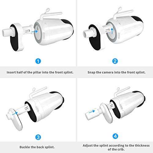 TIUIHU Baby Monitor Crib Mount for Hipp Baby Monitor Camera/VAVA Baby Monitor