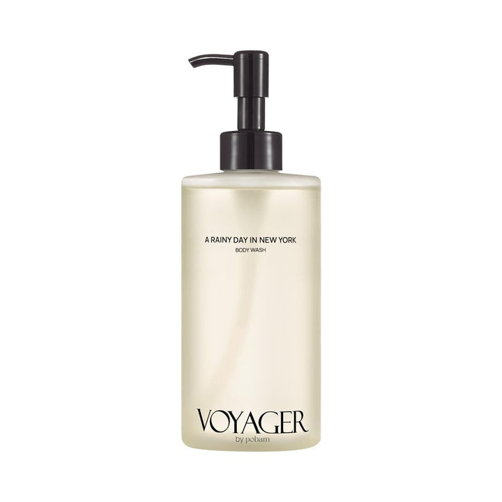 Pobam VOYAGER A Rainy day in New York Body Wash, Citrus with Basil, Woody Vetiver and Cloves, Forest & Fresh Scent, 10.14 Fl. Oz./300ml
