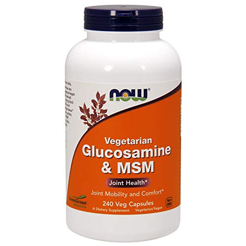 NOW Foods Supplements, Glucosamine & MSM (GreenGrown® Glucosamine), Vegetarian, 240 Veg Capsules