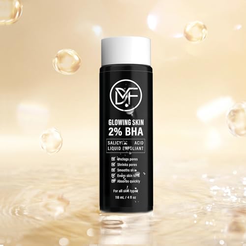 2% BHA Salicylic Acid Liquid Exfoliant Serum For Blackhead Removal,Unclog Pores,Smooths skin118mL 4 fl OZ Face Exfoliator For Facial Skin Care