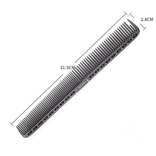 SMITH CHU Professional Durable Space Aluminum Barber Combs for Hairdressing- New Salon Anti Static Hair Styling Comb Brush (Gun black)