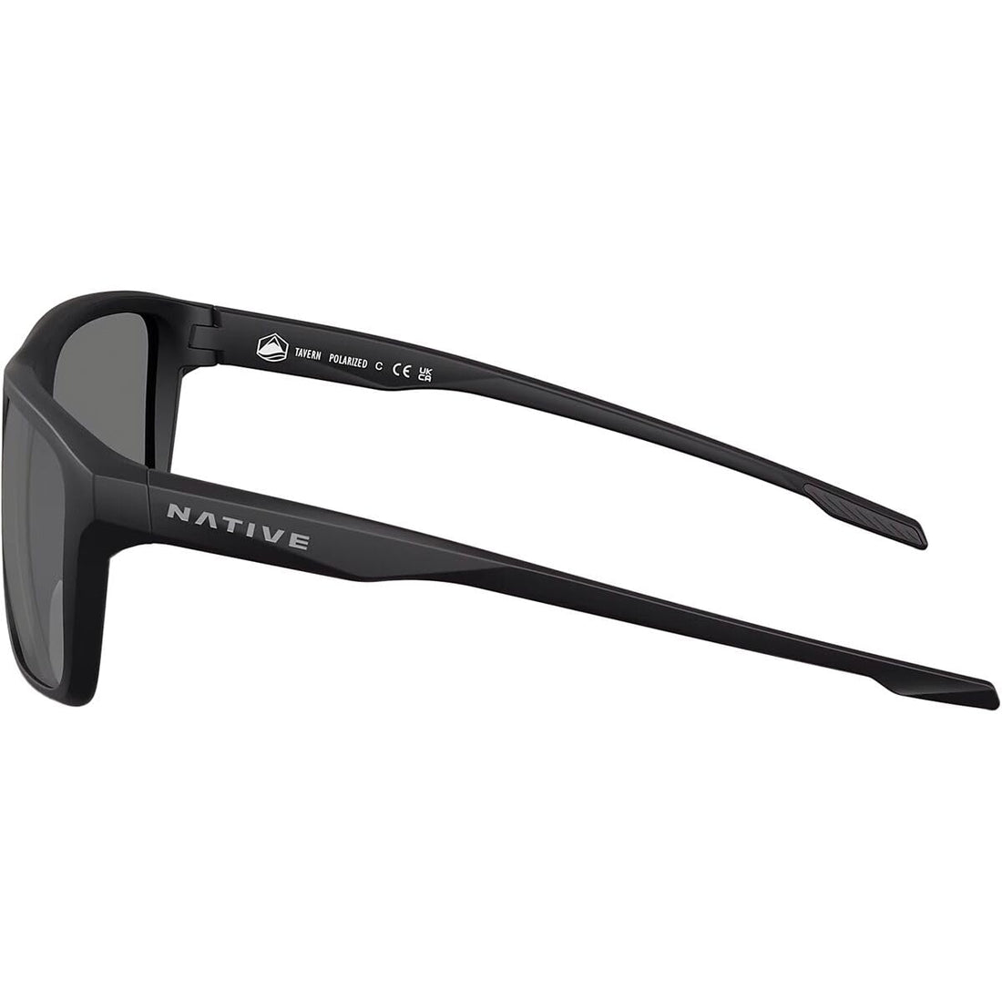 Native Eyewear Men's XD9043 Tavern Square Sunglasses, Matte Black/Silver Mirrored Polarized, 57 mm
