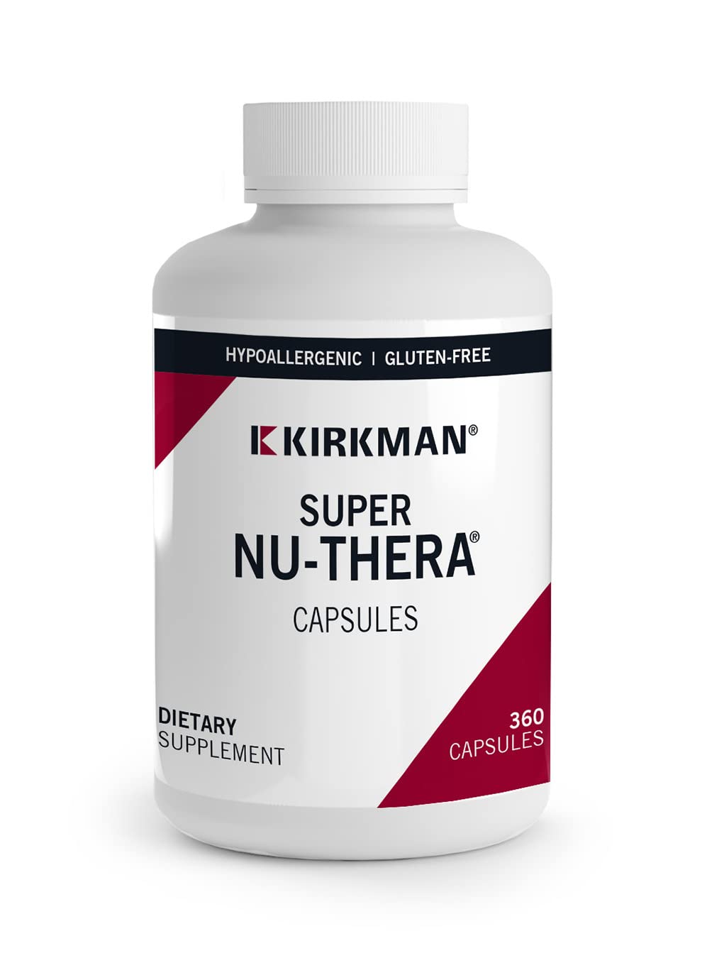 Kirkman - Super Nu-Thera - 360 Capsules - Comprehensive Multivitamin - with Vitamin B6 & Magnesium - Hypoallergenic