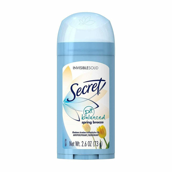 Secret Anti-Perspirant Deodorant Invisible Solid Spring Breeze 2.60 oz (Pack of 3)