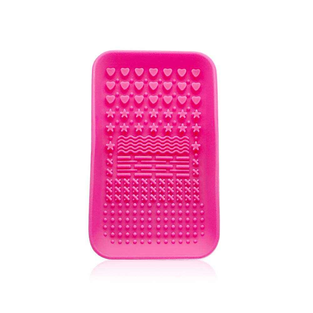 Kingzhuo Makeup Brush Cleaner Makeup Brush Cleaner Pad Cosmetic Brush Cleaning Mat Portable Washing Tool Scrubber