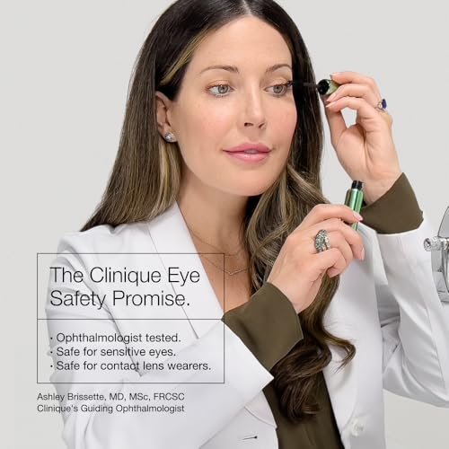 Clinique High Impact Mascara | Lengthening, Volumizing + Safe For Sensitive Eyes, Black, 0.24 Fl Oz