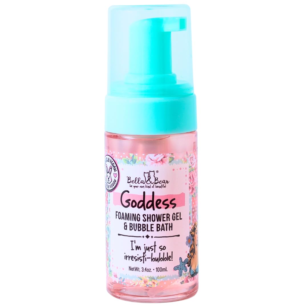 Bella & Bear Goddess Tropical Foaming Shower Gel & Bubble Bath Travel Size Mini - (3.4 oz)