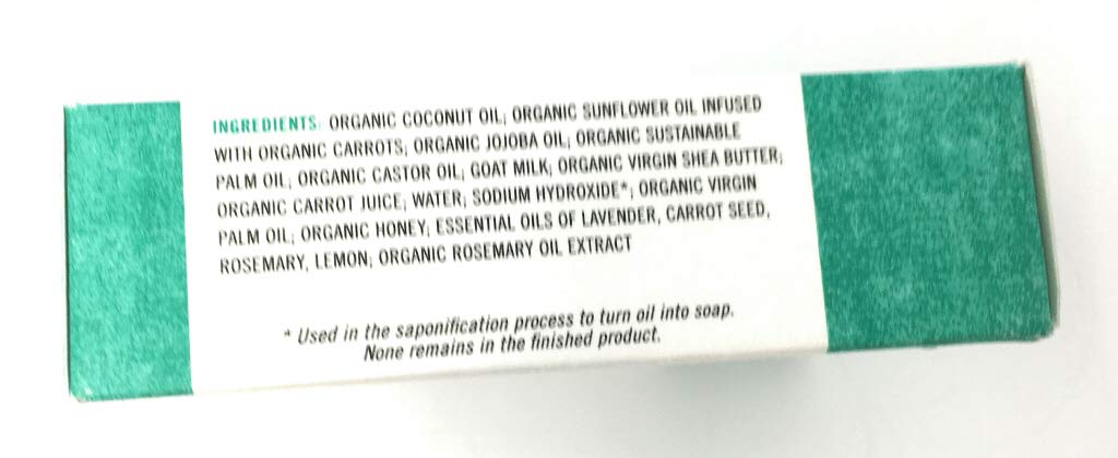 Chagrin Valley Soap & Salve Organic Natural Shampoo Bar (Carrot Milk & Honey, 1 Bar)