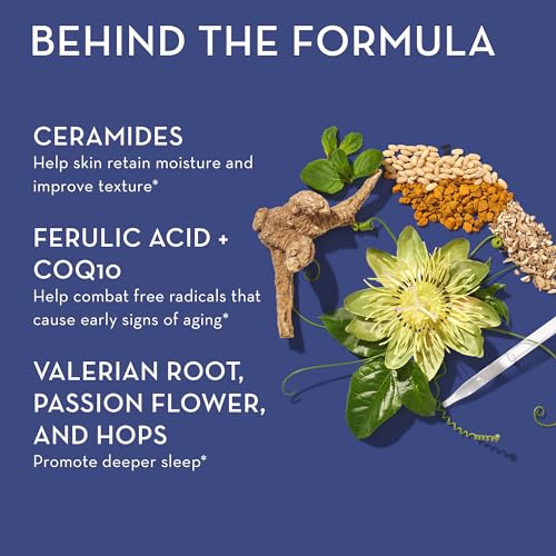 HUM Mighty Night - Nighttime Supplement for Skin + CoQ10 & Ferulic Acid to Promote Skin Cell Turnover - Overnight Beauty Vitamins for Women (60-Count)