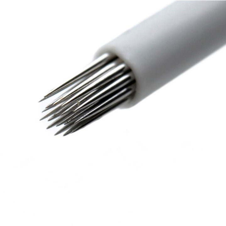 Round Shading 18 Pin 50Pcs Diposable Nanoshading Needles for Manual Pernmanent Make-up - QMYBrow