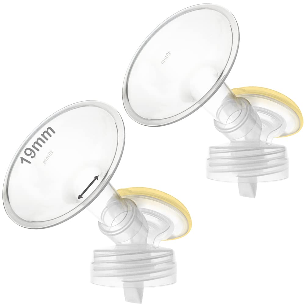Nenesupply Pump Parts 19mm Compatible with Bellababy Breastpump Baby Bella Baby MiniO Double Breastpumps Replace Bellababy Pump Parts Detachable Flange Pump Accessorues Include Valve Membrane