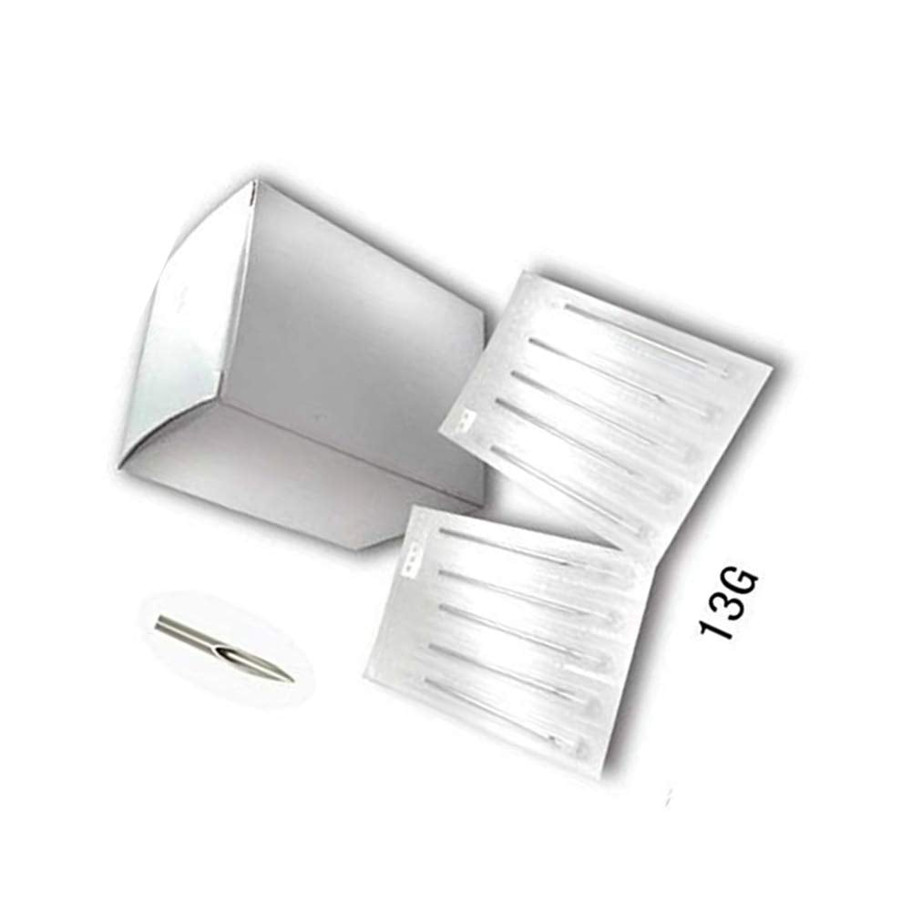 New Star 100PCS 13G Sterile Steel Body Piercing Needles Supply