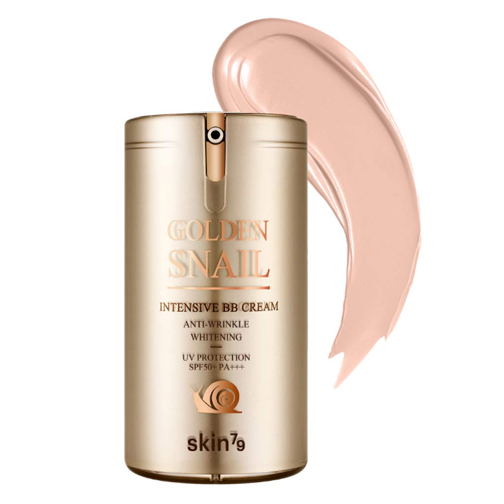 [SKIN79] Golden Snail Intensive BB Cream (SPF50+/PA+++) 45g - Moist and Smooth Finish, Golden snail For weak and dry skin, BB cream, 45g, Gold, 1piece