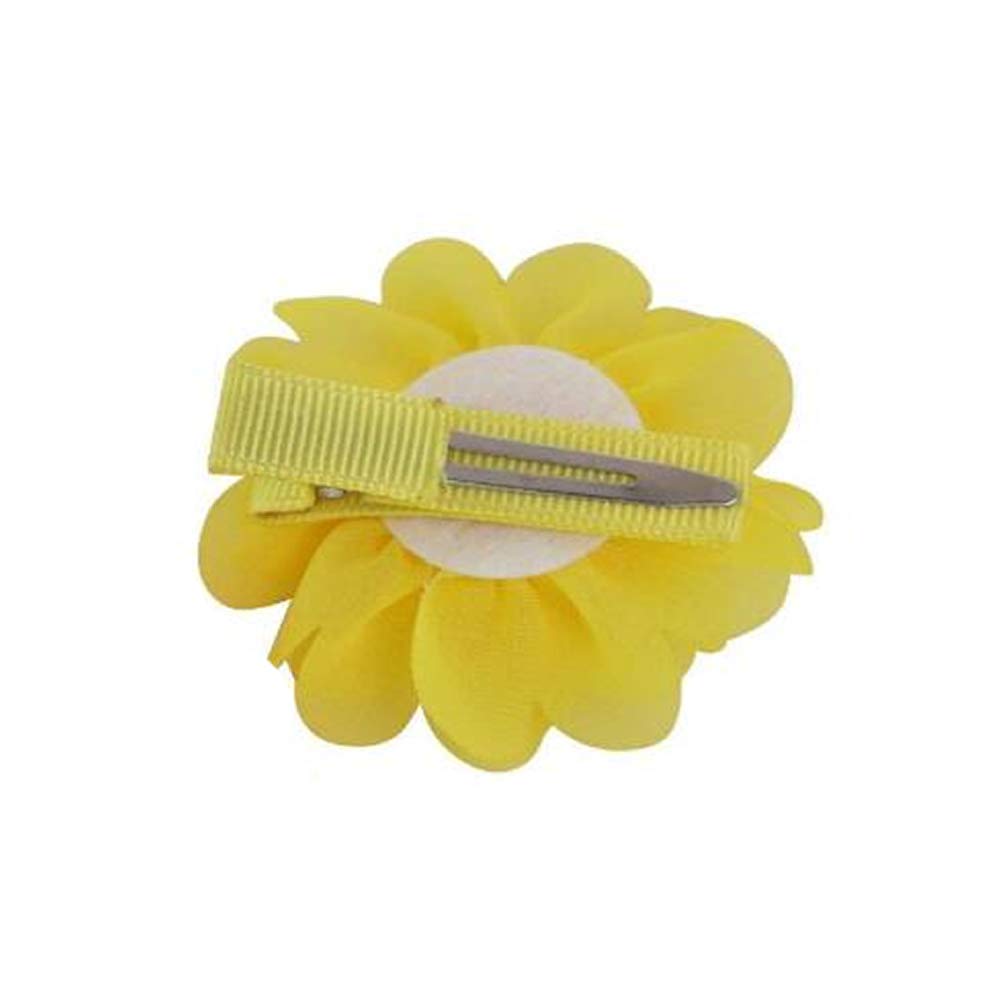 inSowni 24PCS Alligator Hair Clips 3 Chiffon Flower Barrettes Hair Bow Accessories for Toddlers Baby Girl Kids