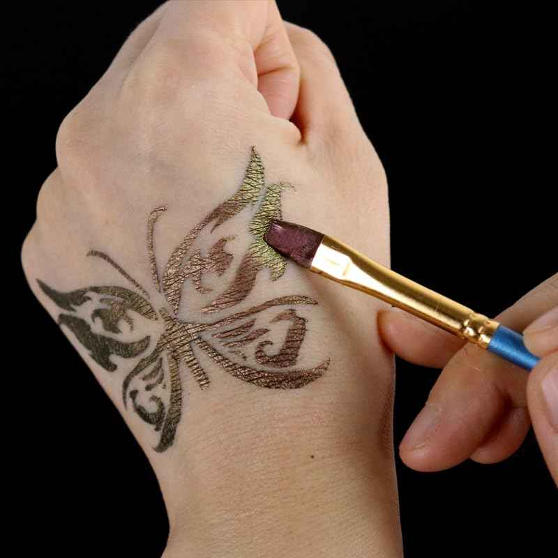 Bowitzki Duochrome Eyeliner Shimmer Gradient Color Retro Liner Makeup Water Activated Eye Liner (Chameleon)