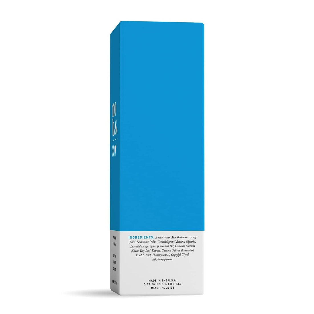 no b.s. foaming cleanser - natural face wash for women - fresh facial cleanser for women is great for daily use and acnefree face wash