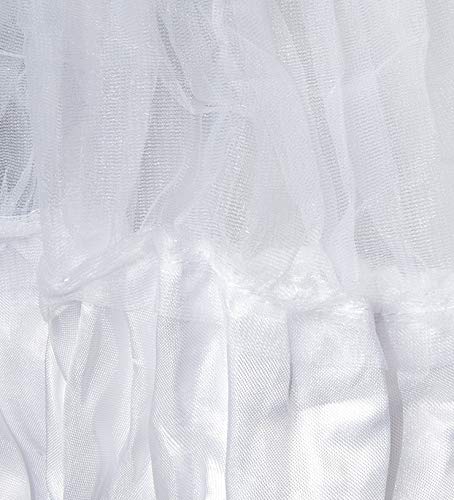 Andre Sleep Wear 1600 Satin Swirl, White, One Size Fits All