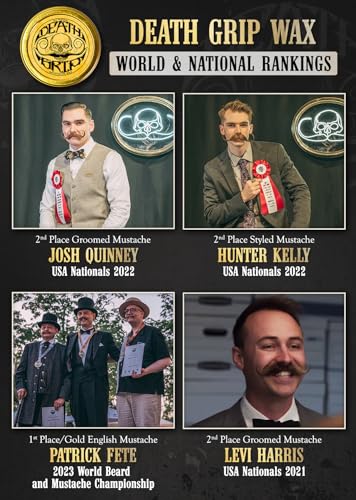 THE VINTAGE GROOMING CO. Mustache Wax Death Grip Extra Strong Hold Moustache Wax