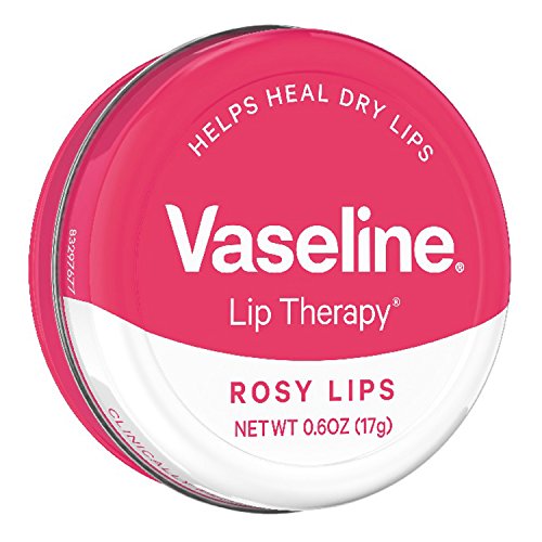 Vaseline Lip Therapy Lip Balm Tin, Rosy Lips, 0.6 oz