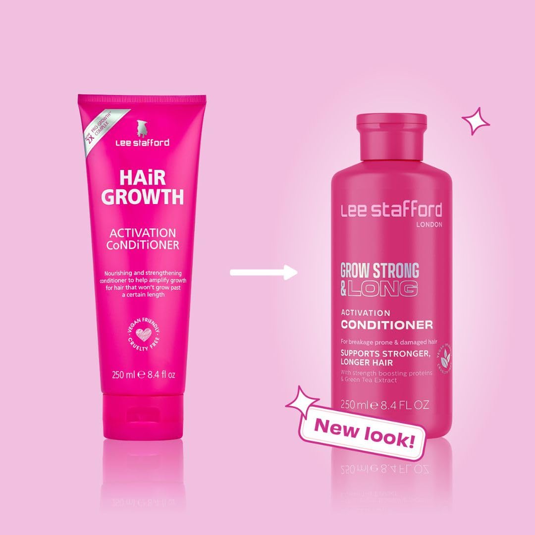 Lee Stafford Hair Growth Conditioner | Grow Strong & Long Collection - Best Thickening Regrowth Treatment for Thinning Hair Loss & Fine Hairs, Deep Conditioning, Sulfate Free, Men & Women, 16.9 Fl Oz