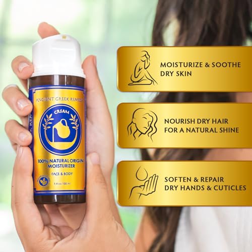 Organic Anti Aging Face and Body Butter Cream for Dry Skin, Hair, Hands, Cuticle, Nails. Made of Almond, Olive, Jojoba Vitamin E, Lavender oil. Day and Night Moisturizer for Women and Men