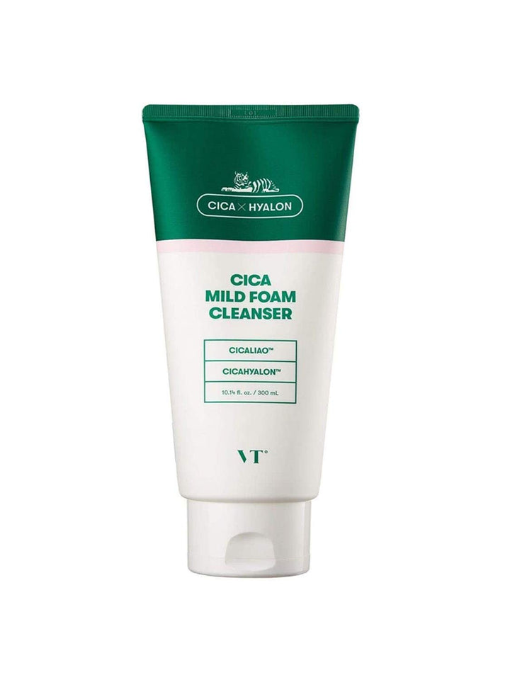 VT COSMETICS CICA Mild Foam Cleanser - BTS Skincare | BTS Cleanser | Mild foam cleanser | Deep Cleansing | Daily use cleanser | Centella Asiatica Extract | Korean Skin Care