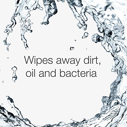 Neutrogena Oil Free Facial Cleansing Makeup Wipes, Disposable Acne Face Towelettes to Remove Dirt, Oil and Makeup for Acne Prone Skin, Pink Grapefruit, 25 Count