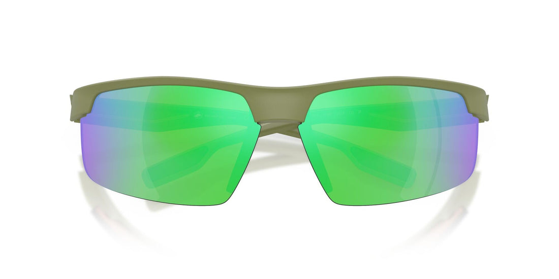 Native Eyewear Men's XD9048 Ridge-Runner Crest Rectangular Sunglasses, Forest Mist Green/Green Mirrored Polarized, 69 mm