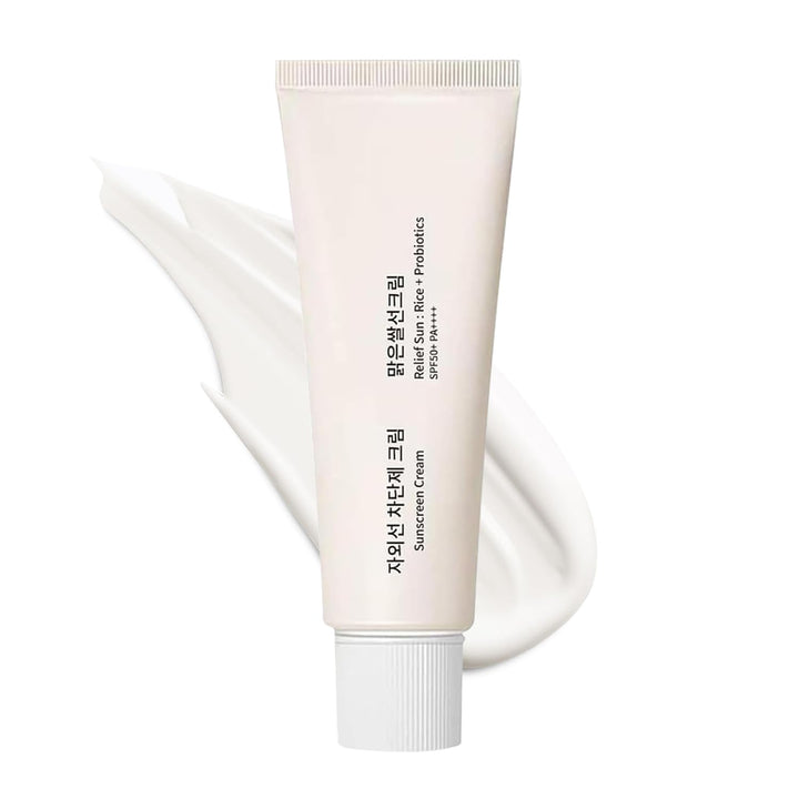Korean Skin Care Solution for All Skin Types, Relief Sun Organic S-P-F50 +PA++++, SP50+++Korean Skin Care Solution for All Skin Types