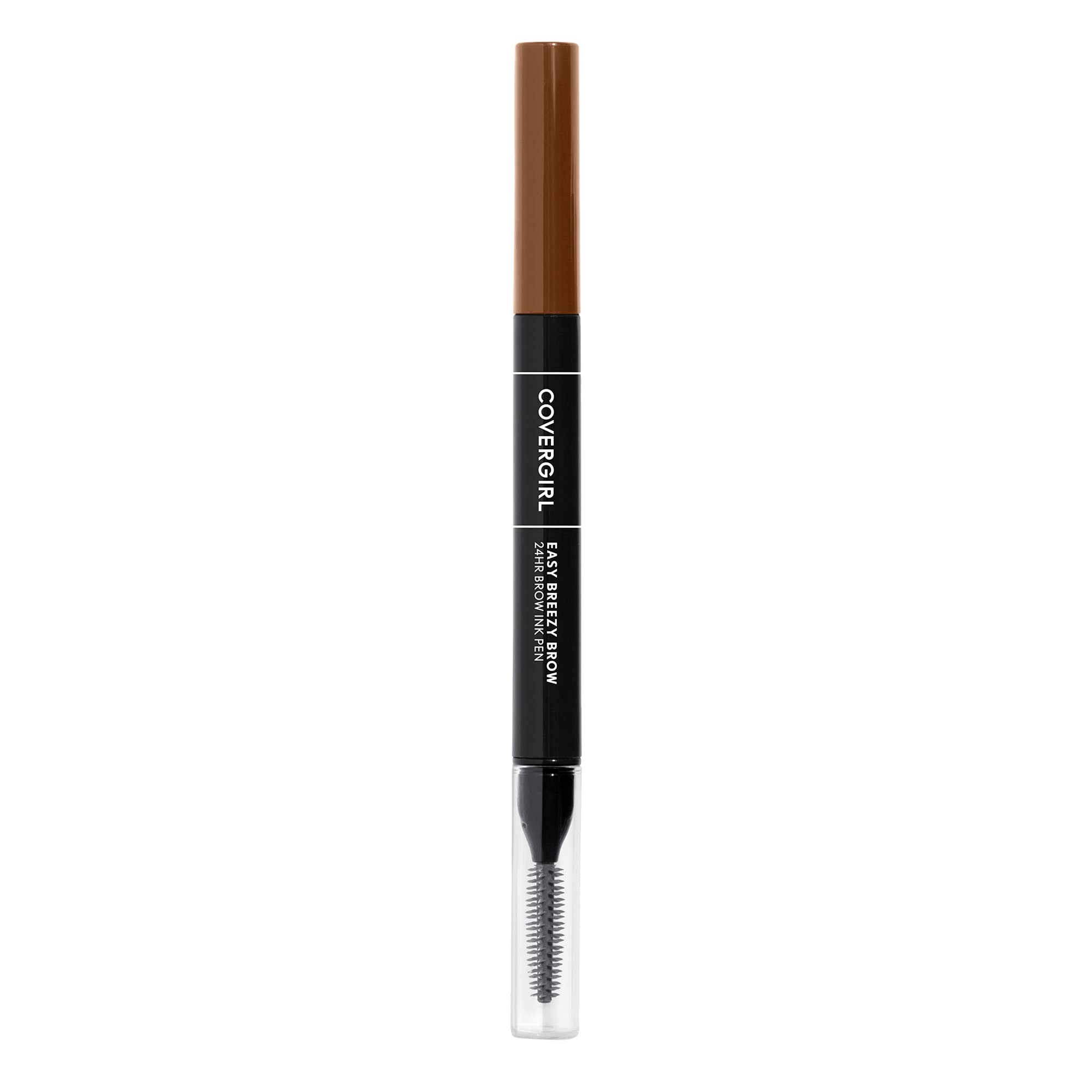 COVERGIRL - Easy Breezy Brow 24HR Brow Ink Pen™, dual applicator, ultra-precise felt-tip, spoolie comb, water-resistant, lightweight, 100% Cruelty-Free