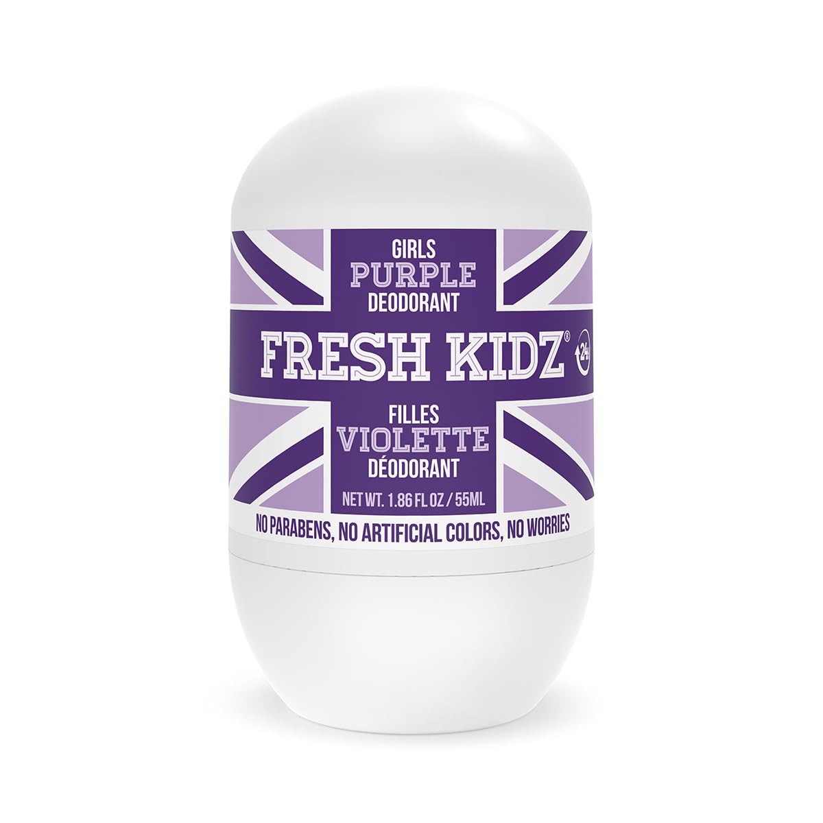 Keep it Kind Fresh Kidz Girls Purple Natural Roll On Deodorant 1.86 Fl Oz