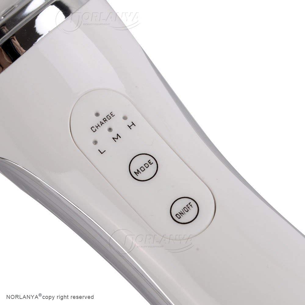 NORLANYA Mini Anti-aging Dot Matrix SkinLift Device, Wrinkle Reduction Face Lifting Machine (Platinum Head, Gold Head, Charging Dock)