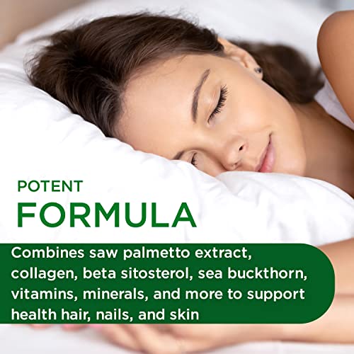 EMERALD LABS Collagen Health - Hydrolyzed Collagen for Healthy Hair, Skin & Nails with Saw Palmetto & Beta-Sitosterol - Also Supports Immune & Adrenal Health - 90 Vegetable Capsules (30-Day Supply)
