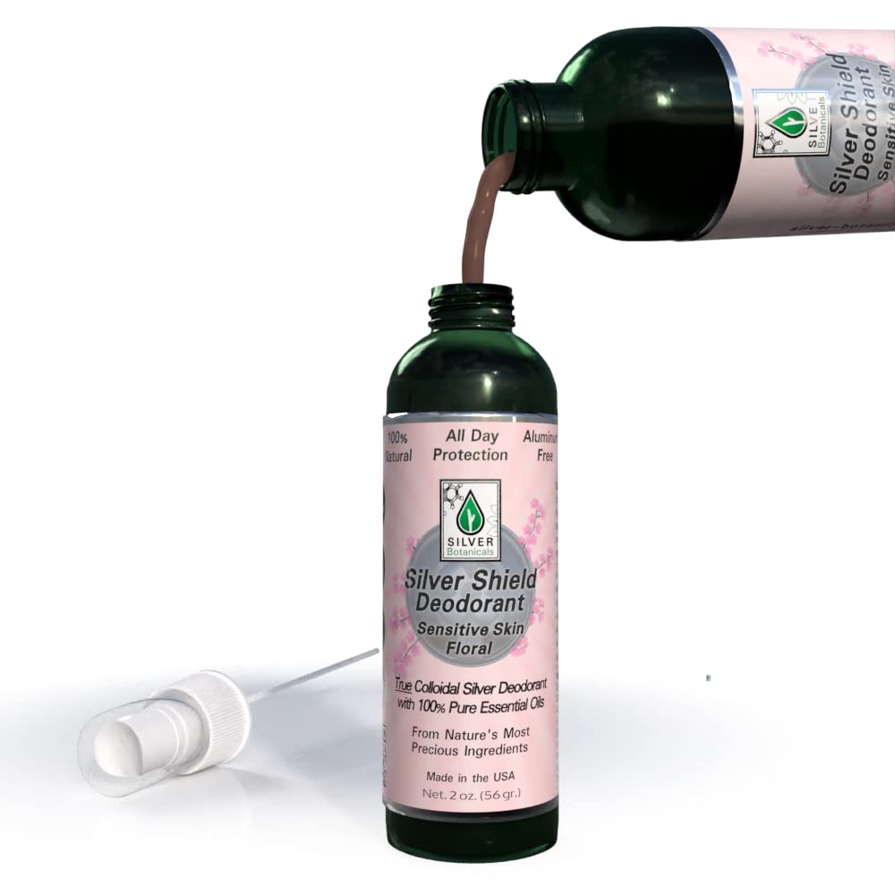 Silver Shield Deodorant Sensitive Skin Formula Floral Scent Spray On Version