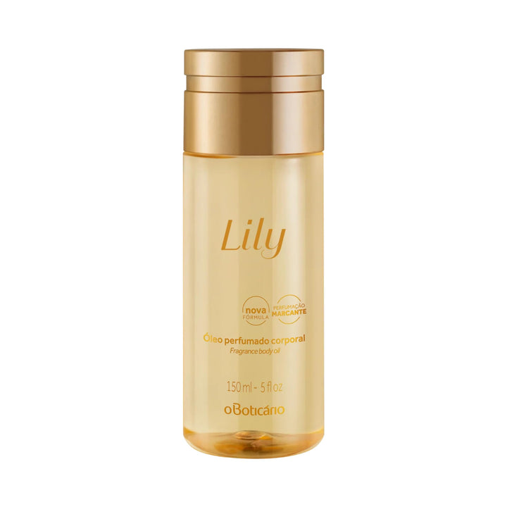 Lily Perfumed Body Oil by O Boticario | Lightweight & Fast-Absorbing Moisturizing Body Oil for Women | Dermatologist Tested (5 fl. oz.)