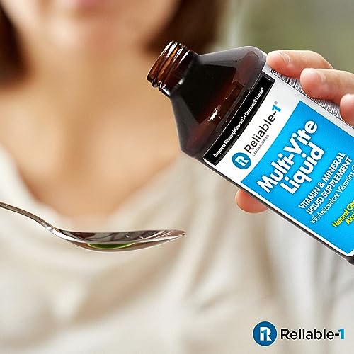 Reliable-1 Laboratories Multi-Vite Liquid Multivitamin for Adults Liquid Vitamins Antioxidant Supplement for Immunity, Metabolism and Energy Support | 8 FL.OZ.