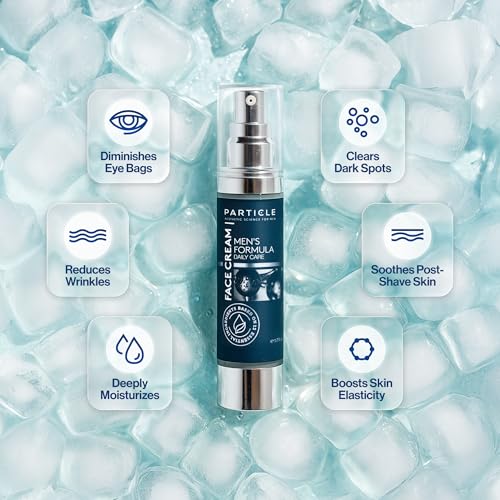 Particle 6-in-1 Face Cream for Men Anti-Aging Moisturizer, Reduces Wrinkles, Dark Spots & Eye Bags, Pack of 1 (1.7 oz.