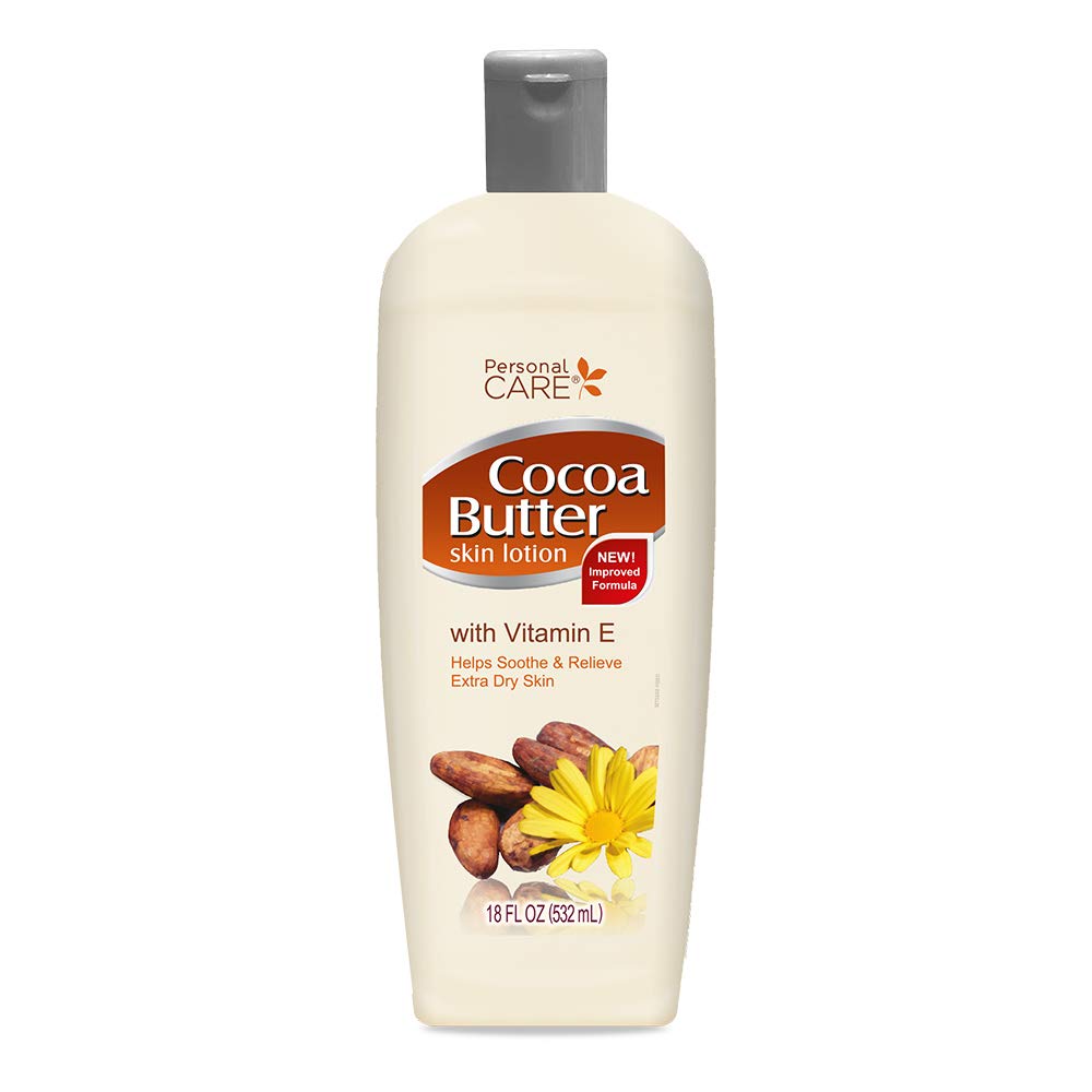 Personal Care Cocoa Butter Skin Lotion with Vitamin E, 20oz - Helps Soothe & Relieve Extra Dray Skin