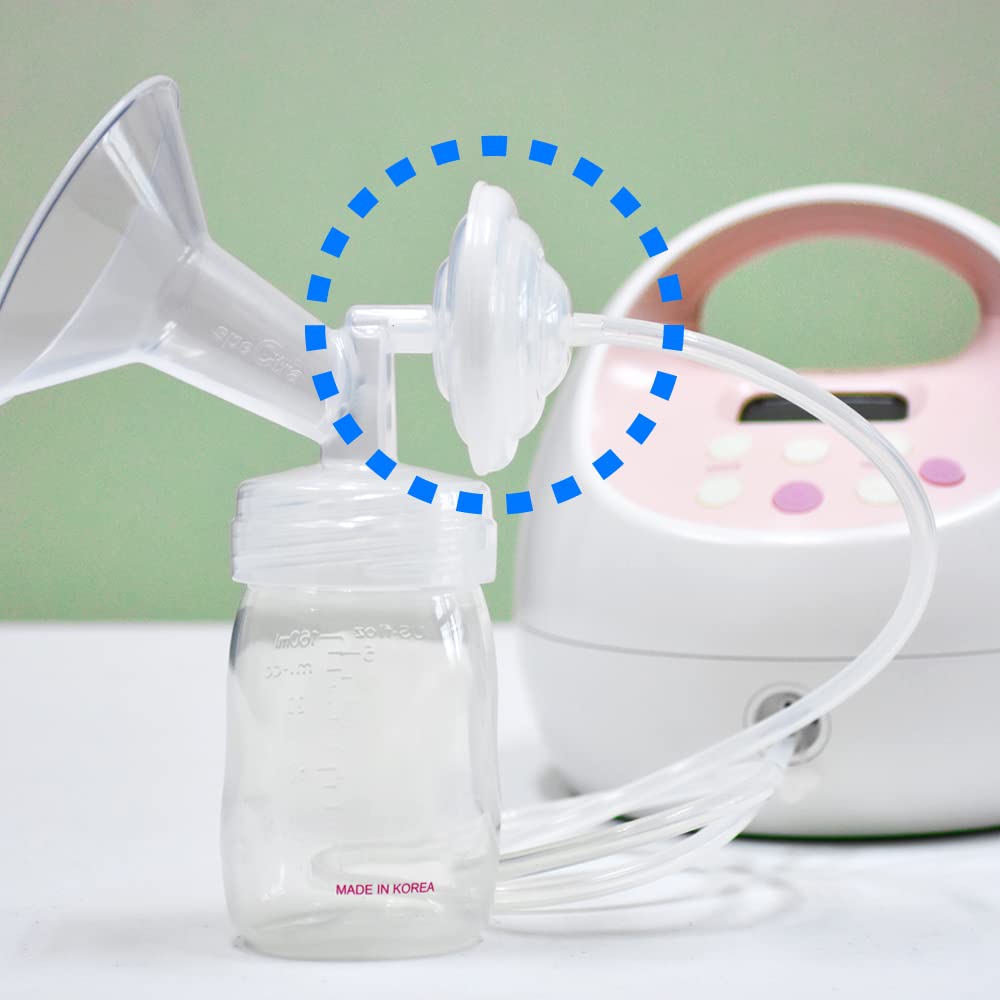 Maymom Backflow Protector Compatible with Spectra S2 S1, 9 Plus Breastpumps with Bonus Flange Adapters. Replacement Spectra Pump Parts Backflow Protector Silicone Diaphragm; 4 pc