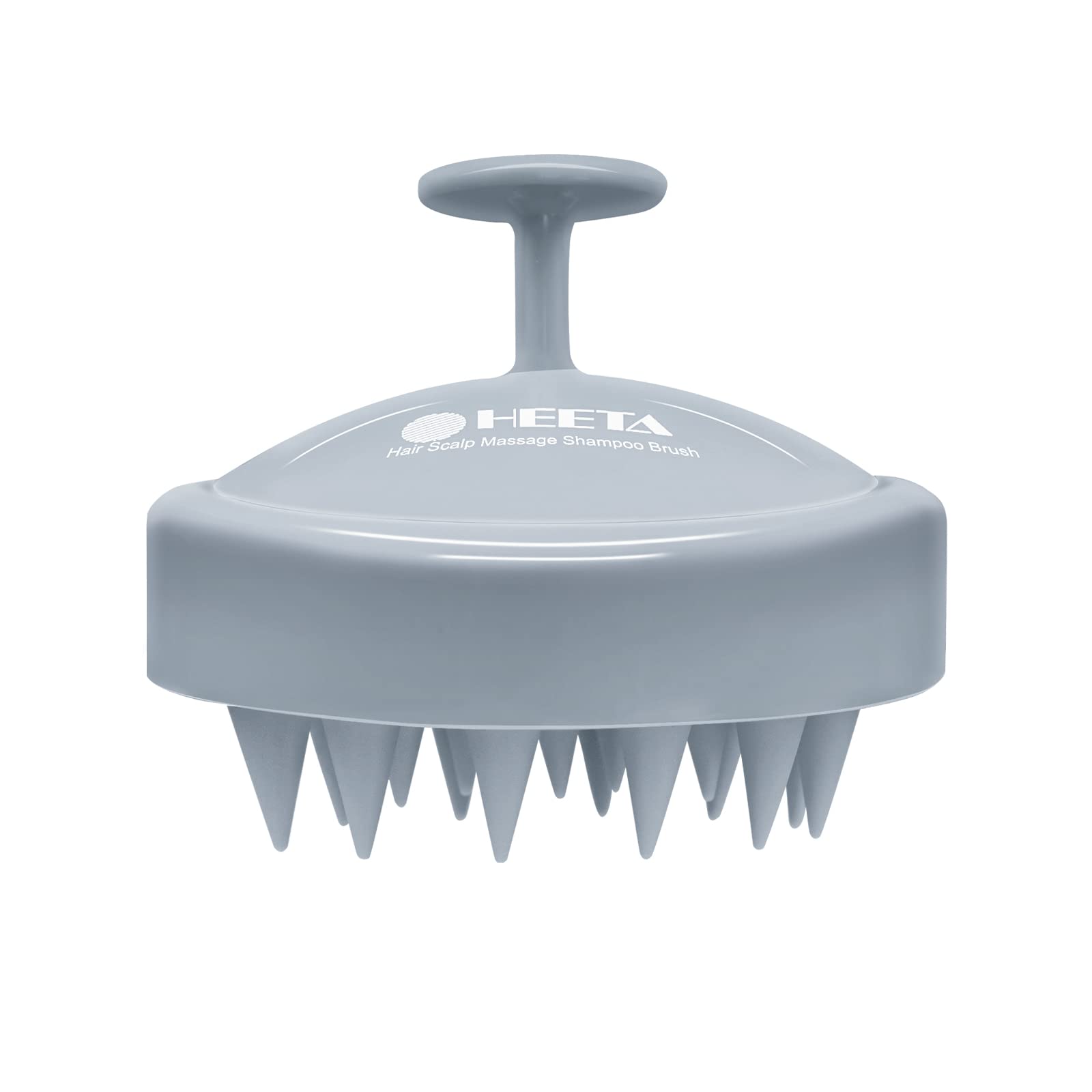 Hair Shampoo Brush, HEETA Scalp Care Hair Brush with Soft Silicone Scalp Massager (Sky Gray)
