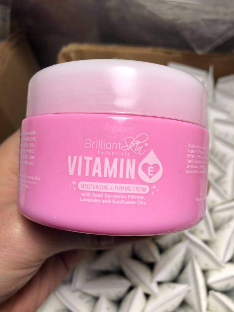 Brilliant Skin Essentials Vitamin E Cream Moisturizing and Firming for Face and Body, 100g